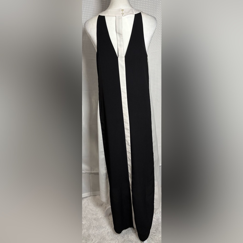 Project Runway S Black & White Vertical Stripes High-low Dress - Picture 7 of 9